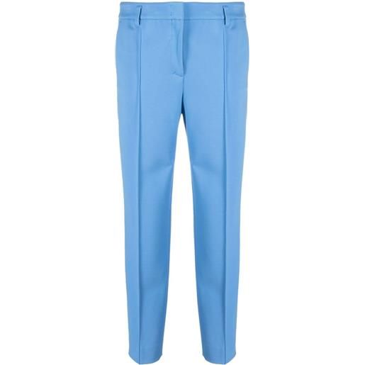 Dorothee Schumacher pantaloni crop con pieghe - blu