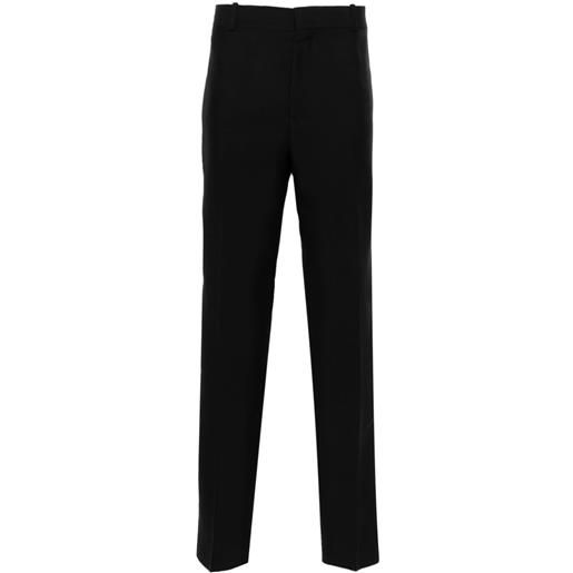 Alexander McQueen pantaloni a sigaretta sartoriali - nero