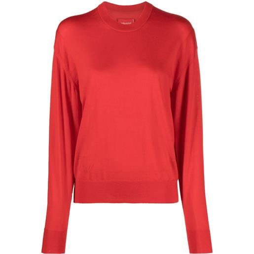 Zadig&Voltaire maglione emma con dettaglio cut-out - rosso