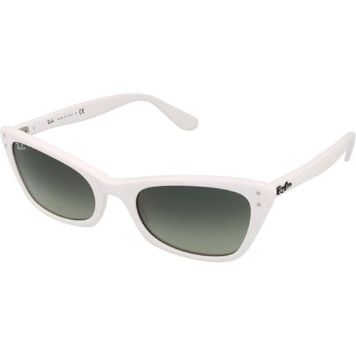 Ray-Ban lady burbank rb2299 975/bh | occhiali da sole graduati o non graduati | prova online | plastica | cat eye | bianco | adrialenti