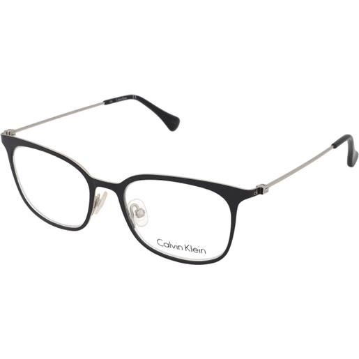 Calvin Klein ck5432 001 | occhiali da vista graduati | prova online | metallo | quadrati | nero | adrialenti