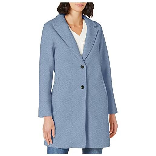 Only onlcarrie bonded coat otw noos cappotto, kentucky blue/detail: w. Melange, s donna