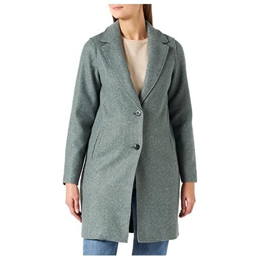 Only coat solid colored coatigan light grey melange s light grey melange s