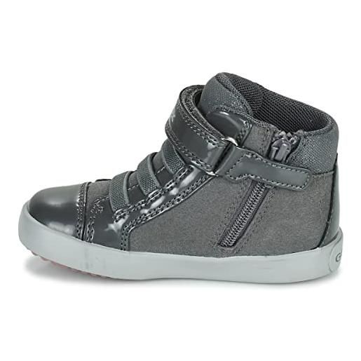 Geox b gisli girl a, sneakers bambine e ragazze, grigio (dark grey), 26 eu