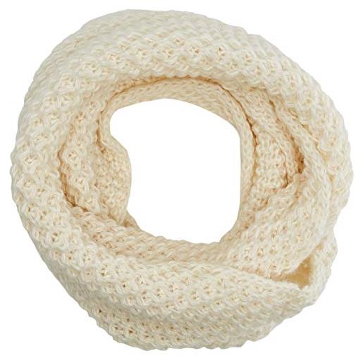 Levi's classic knit infinity sciarpa per il freddo, crema, taglia unica donna