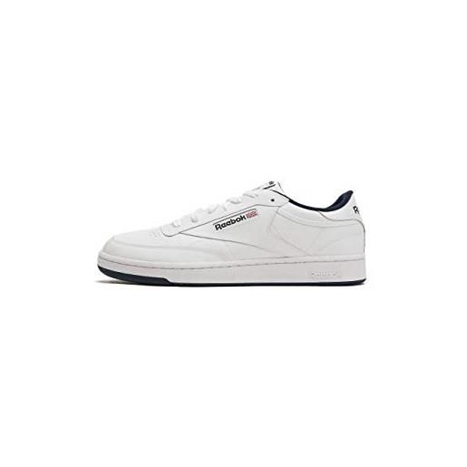Reebok club c 85, sneaker uomo, bianco (int-white/sheer grey), 38.5 eu