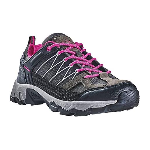 Black Crevice scarpe da trekking da donna i scarpe da trekking low cut i scarpe da escursione impermeabili i pregiate scarpe sportive da outdoor i scarpe imbottite donna con ammortizzazione