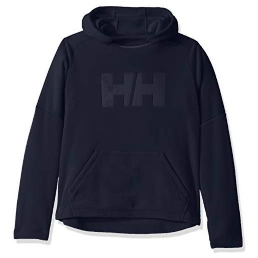 Helly Hansen jr daybreaker hoodie toison, unisex bambini, navy, one size