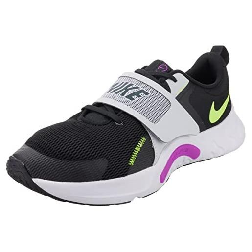 Nike renew retaliation 4, men's training shoes uomo, black white dk smoke grey smoke grey, 47 eu