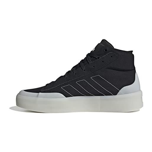adidas znsored hi, shoes-mid (non-football) unisex-adulto, core black/ftwr white/ftwr white, 37 1/3 eu