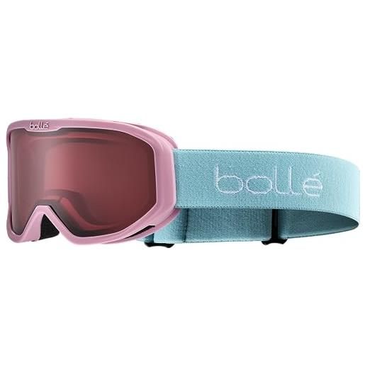 bollé, inuk pink & blue matte, vermillon cat 2, occhiali da sci, extra small, unisex bambini