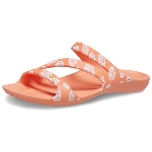 Crocs kadee ii sandal w, sandali donna, multicolore (papaya/multi), 38/39 eu