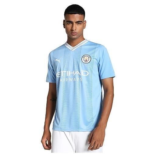 PUMA mcfc 770438-01 home jersey replica t-shirt unisex - adulto blue m