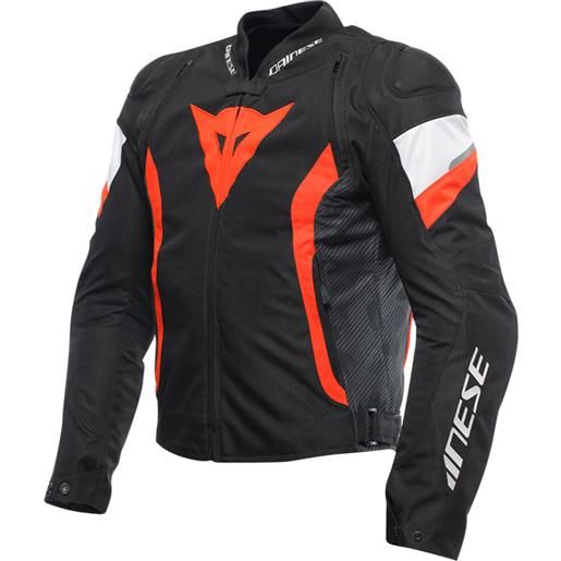 DAINESE giacca dainese avro 5 tex nero rosso fluo