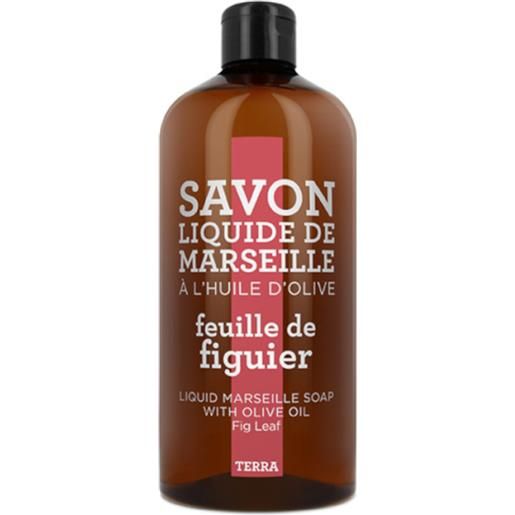 Compagnie de Provence terra - feuille de figuier savon liquide de marseille recharge 1000 ml