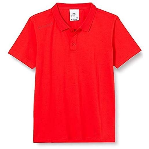 uhlsport essential polo shirt, t bambini, bianco, 152