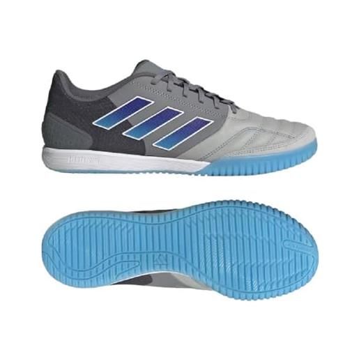 adidas top sala competition, scarpe da ginnastica unisex-adulto, black reflective silver grey three 03, 48 eu