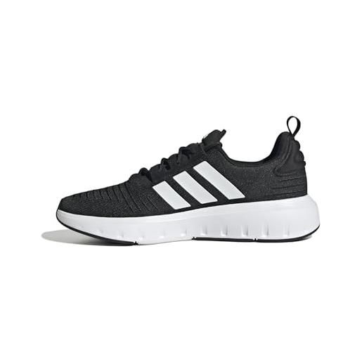 adidas swift run 23, shoes-low (non football) uomo, core black/ftwr white/ftwr white, 43 1/3 eu