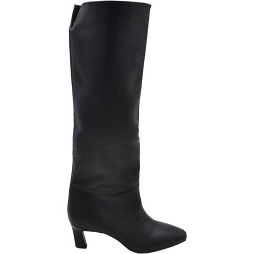 Corina stivali donna nero Corina linea basic al ginocchio liscio con tacco mini a spillo 3 cm e punta quadrata aderente moda