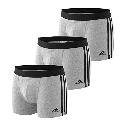 adidas multipack boxer (3pk) cotone variante 2 - 4a2m02, boxer a pantaloncino uomo, assortito 5 scuro, xl