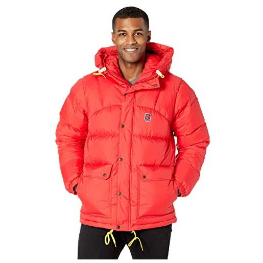Fjällräven expedition down lite jacket m, giacca da spedizione, uomo, rosso, m