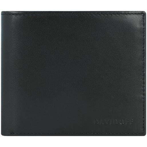 Davidoff portafoglio in pelle essentials 11,5 cm nero