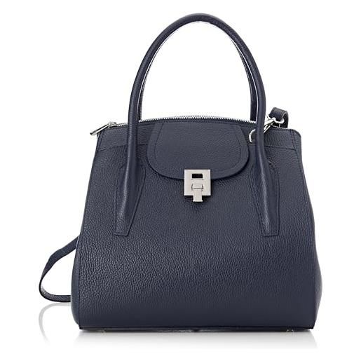 usha BLACK LABEL, borsa in pelle con manico donna, nero