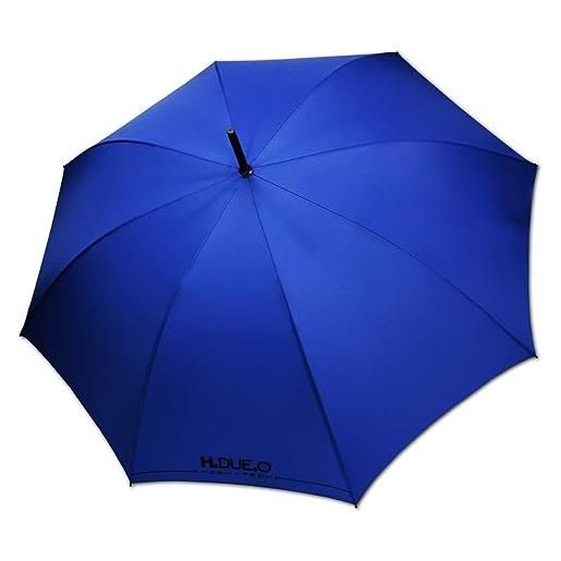 H.DUE.O high-tech ombrello lungo antivento tecnologia avanzata cupola xl. Ombrello grande da pioggia automatico. Speciale fusto con stecche in fibra, anticorrosione, lunga durata [bat] [rosso]
