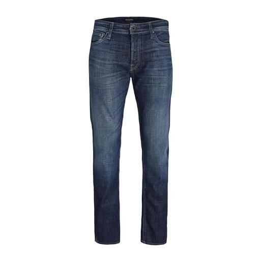 JACK & JONES jjimike jjoriginal jos 211 noos jeans, blu denim, 36w x 32l uomo