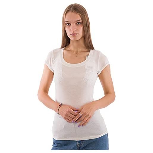 Desigual basic - maglietta da donna, avorio, 40