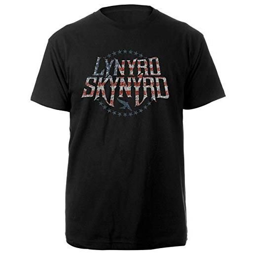 Lynyrd Skynyrd lsts01mb03 t-shirt, black, large unisex-adulto