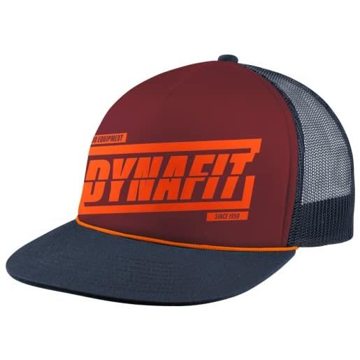 Dynafit graphic trucker cap cappellino, hot coral/3010 tabloid, taglia unica unisex-adulto