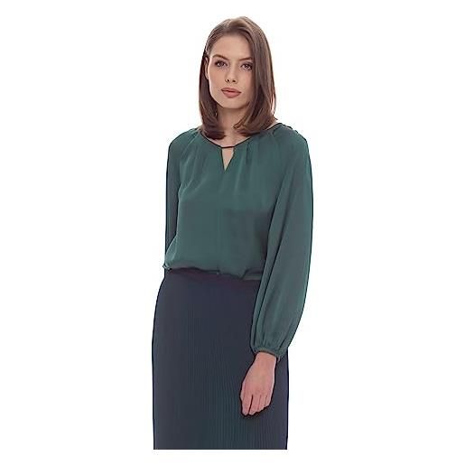 Kocca blusa classica con cut-out verde donna mod: wyrell size: m