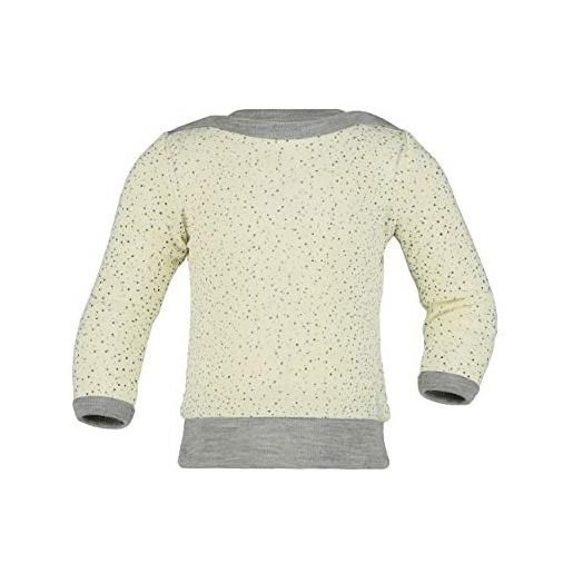 Engel natur, maglione per bambini, 70% lana (kbt), 30% seta, naturale (stampato), 74/80 cm