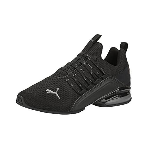 PUMA axelion, scarpe da ginnastica uomo, refresh black cool dark gray, 43 eu