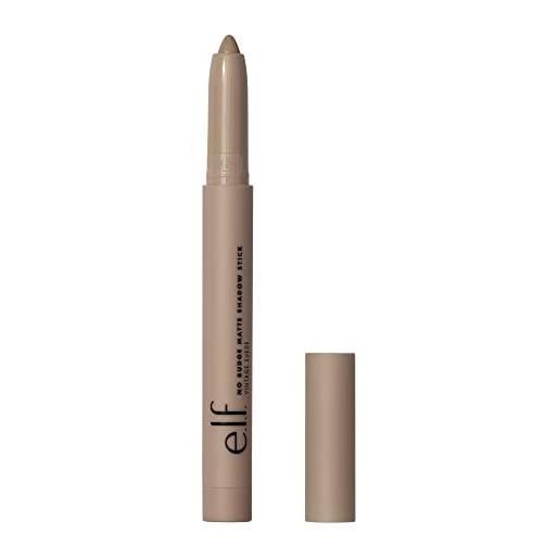 e.l.f. cosmetics no budge - ombretto in stick opaco, in stick per ombretto in crema con un solo passo, resistente a lunga durata e alle pieghe, finitura opaca, fuori dalla vista