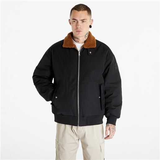 Calvin Klein jeans reversible sherpa bomber jacket black/ brown