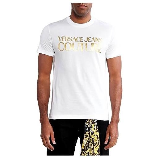 VERSACE JEANS COUTURE t-shirt con logo anteriore v-emblem | a460308