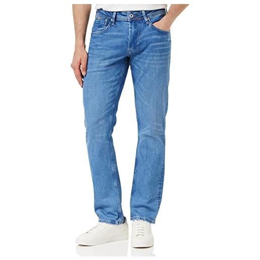Pepe Jeans cash, jeans regular uomo, blu (denim), 28w / 32l