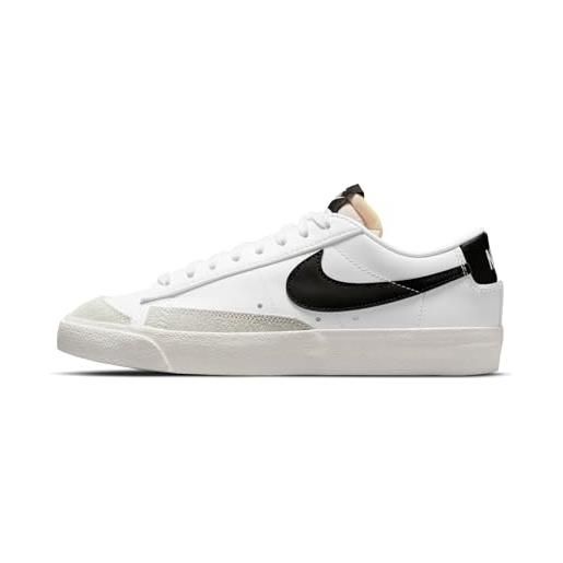 Nike blazer low '77, scarpe da basket donna, white/black-sail-white, 36.5 eu