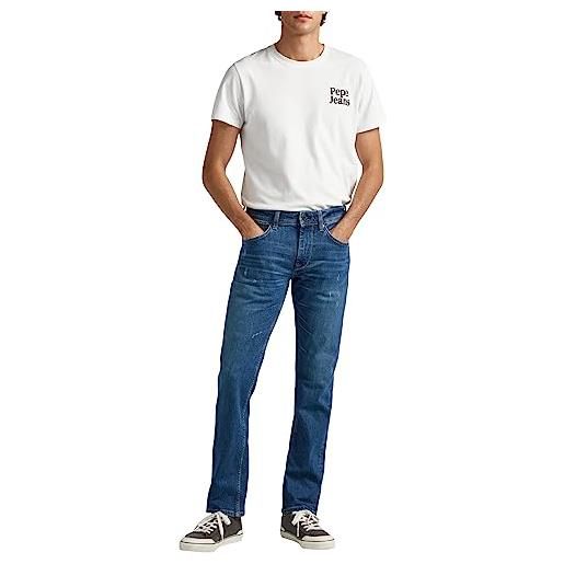 Pepe Jeans cash regular fit uomo jeans regular fit regular denim, blu (denim-z23), 38w / 32l
