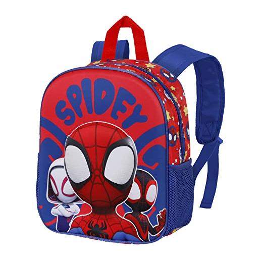 Marvel spiderman gang-zaino 3d piccolo, rosso, 26 x 31 cm, capacità 8.5 l