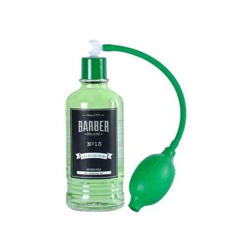 ZZMEN zz spruzzatore verde per bottiglia colonia marmara barber deluxe 400 ml n. 13 e 14