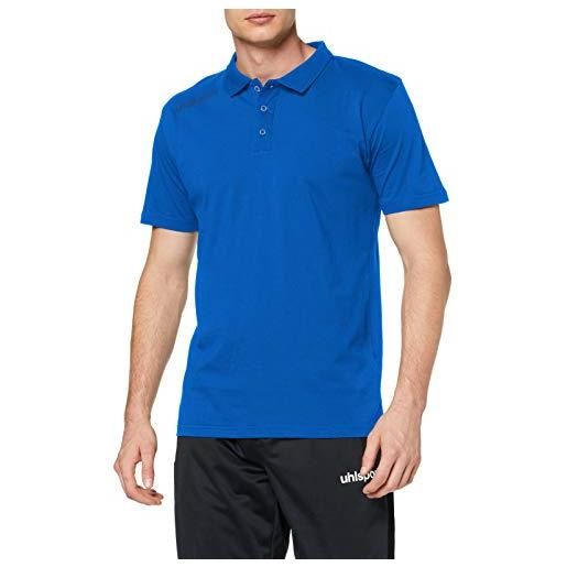 uhlsport essential - polo da bambino, bambini, t-shirt, 100221003, azzurro, 164
