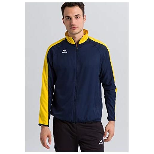 Erima 4043523855708 jacket, uomo, new navy/giallo/dark navy, xl