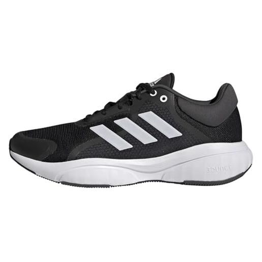 adidas response, scarpe running uomo, nero core black ftwr white grey six, 46 eu