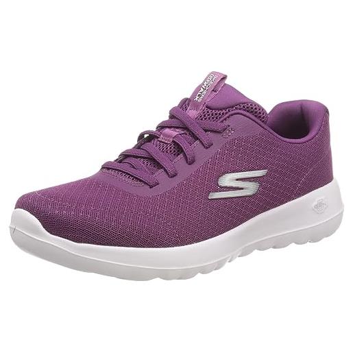 Skechers go walk joy sea wind, scarpe sportive donna, plum textile trim, 37.5 eu