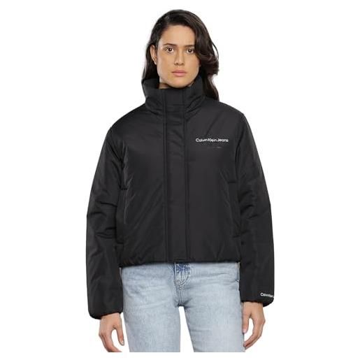 Calvin Klein Jeans short lightweight padded jacket j20j221883 giacche imbottite, nero (ck black), m donna