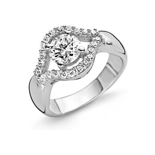 Orphelia 925 argento rodiato dreambase-anello zircone bianco brillante (19,1) - taglia 60 zr-3863/60