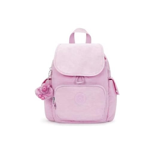 Kipling city pack mini, zaino piccolo donna, rosa (blooming pink), one size